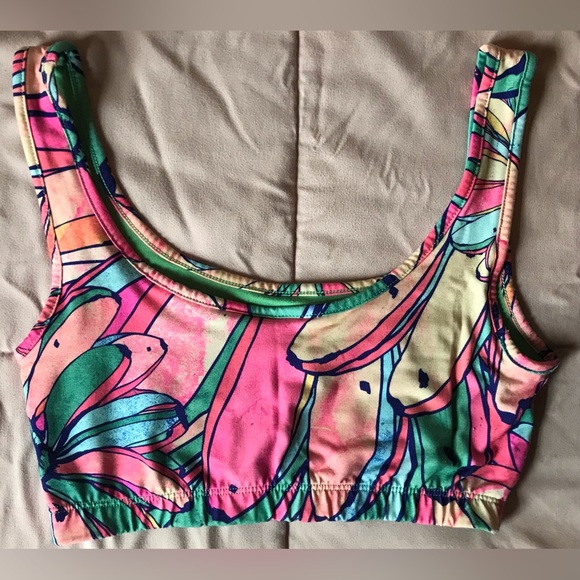 NWOT adidas Vibrant Tropical Patterned Sports Bralette - XS - Picture 3 of 5